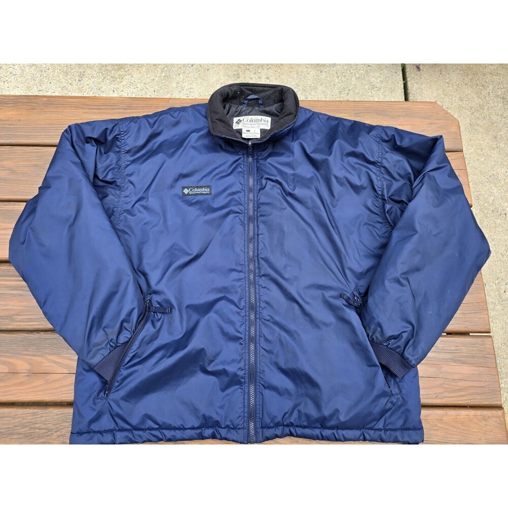 Columbia Jacket Model #SM5130 Mens Large Navy Blue
